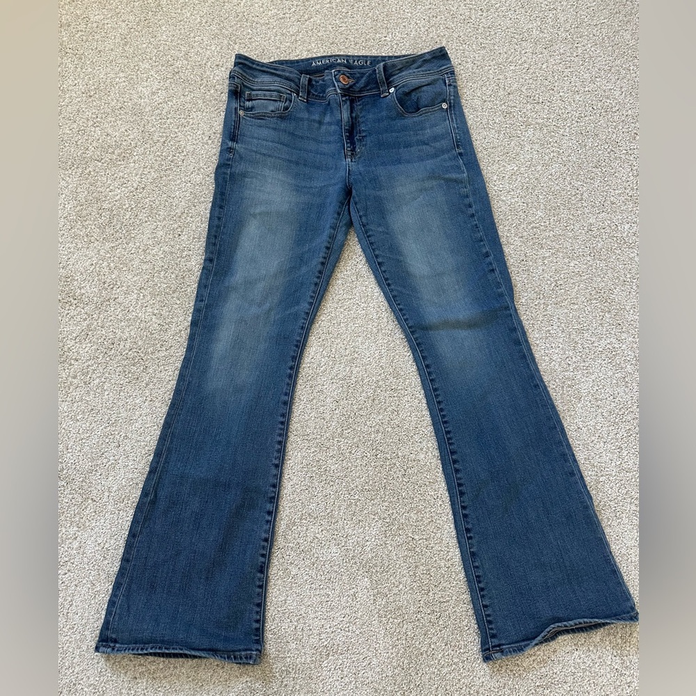 American Eagle Outfitters Dark Blue Flare Jeans
